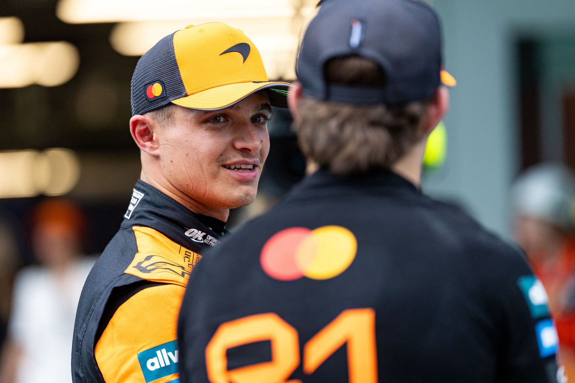 Lando Norris (L) and Oscar Piastri at the 2025 F1 Grand Prix of Spain - Source: Getty